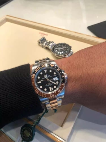 Customer photo review of Dual Time Travel Automatic Men’s Watch With 24-Hour Rotating Bezel