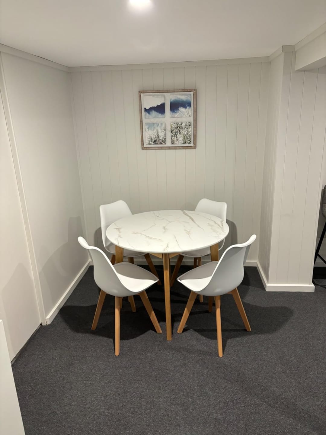 Customer photo review of Dining Table Round Rubberwood Base 100cm and 120cm