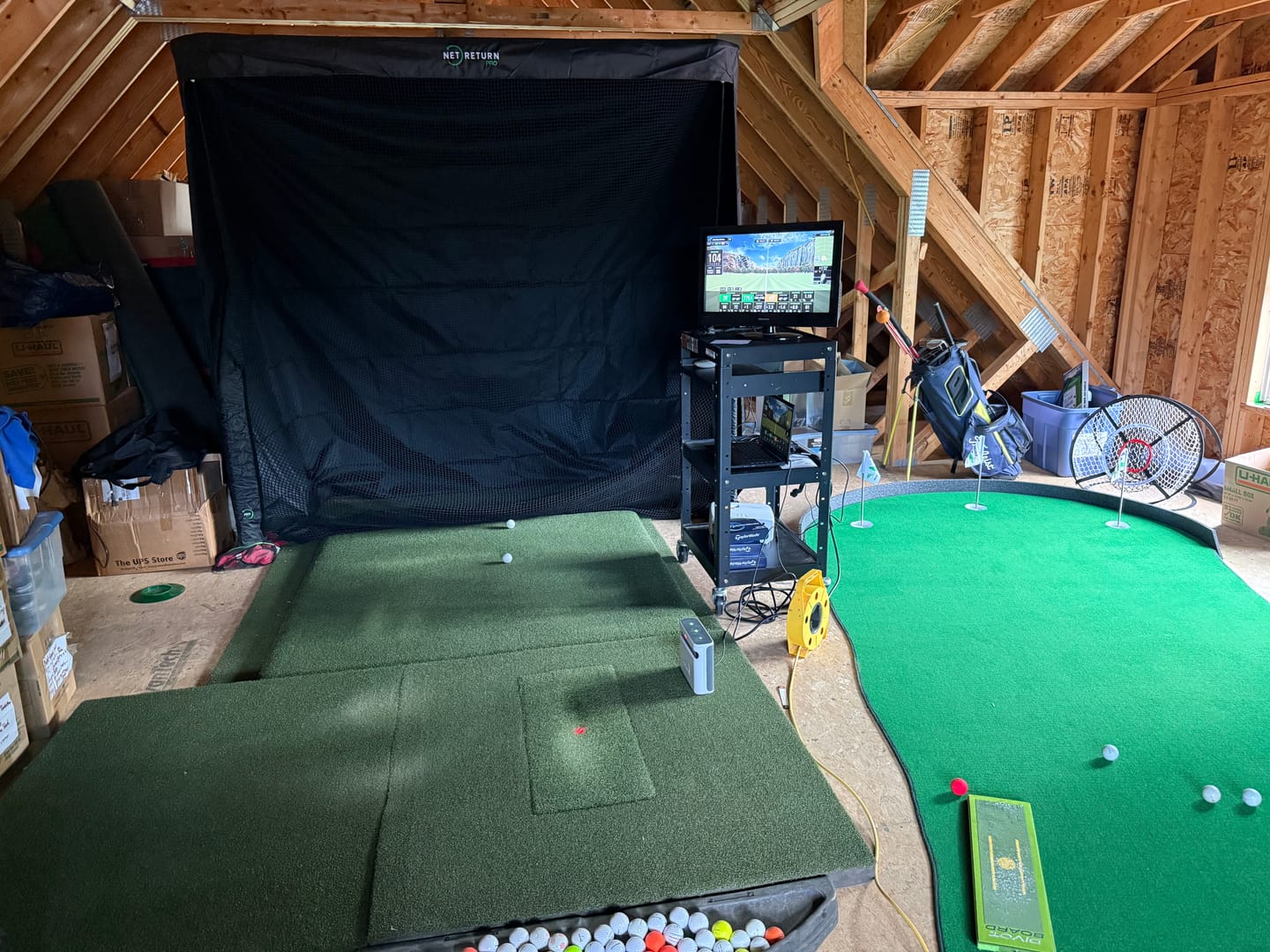 Customer photo review of Divot Board Turf Mat 4x5 - Bundle