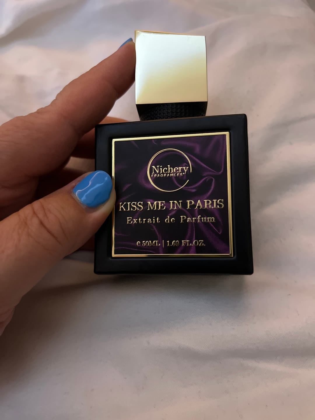 Customer photo review of Nichery Kiss Me in Paris Extrait de Parfum - Unisex 50ml
