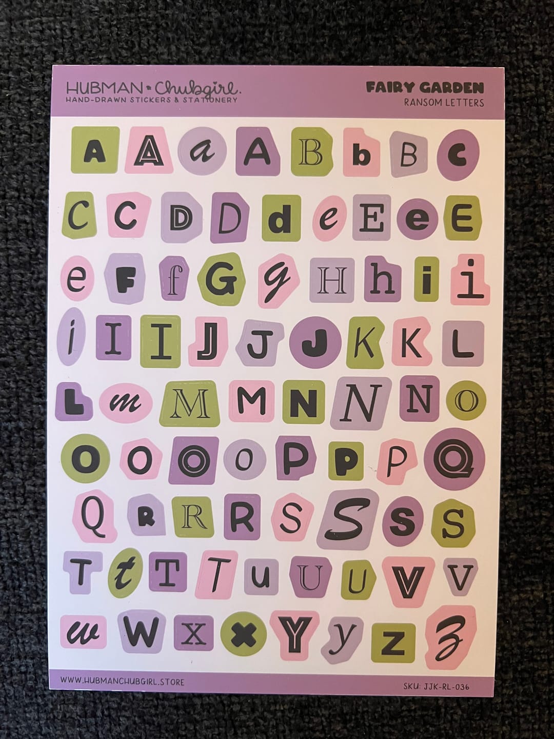 Customer photo review of Fairy Garden Ransom Letters