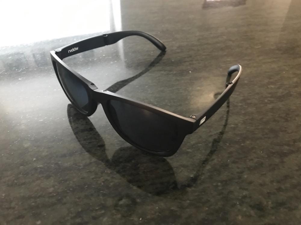 Customer photo review of RVDDW Polarized Wrap Sunglasses