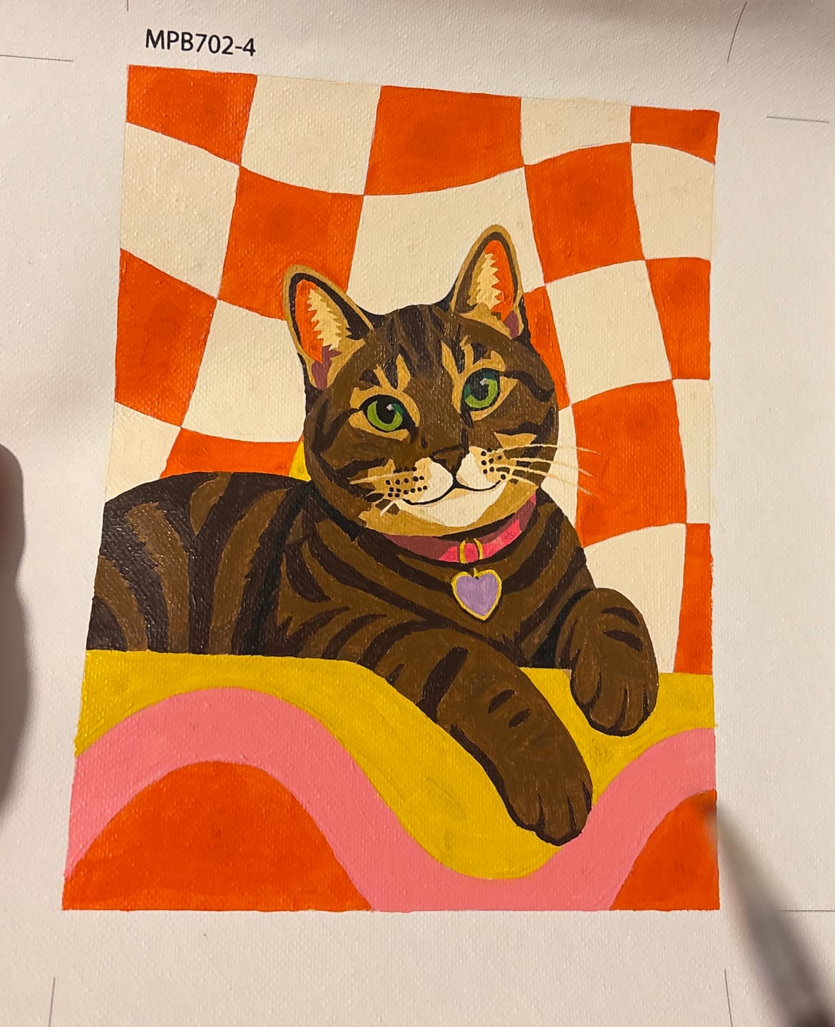 Customer photo review of 6 Mini Paintings - Feline Friends Set