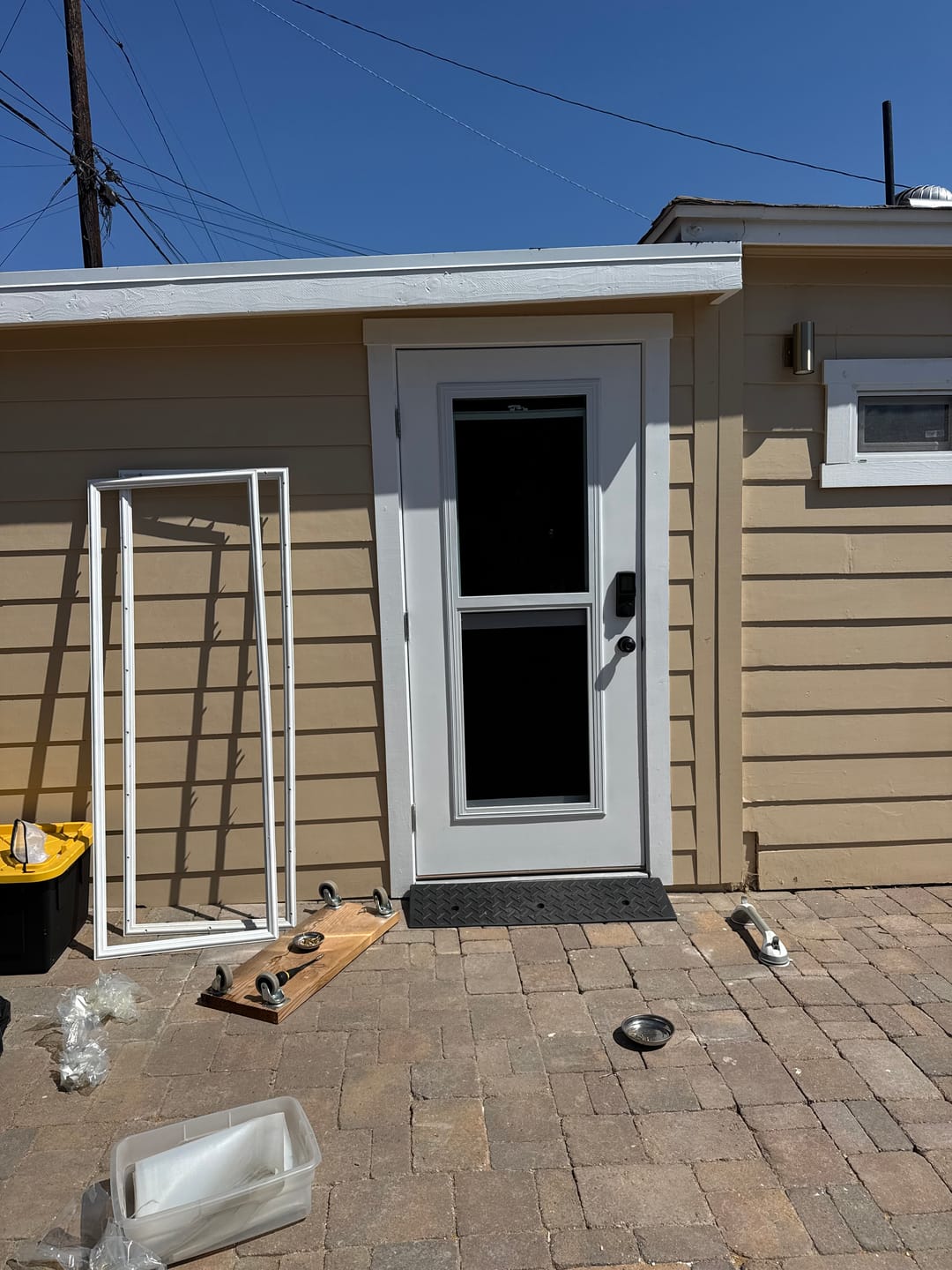 Customer photo review of Venting 1 Lite Glass and Frame Kit (Full Lite)