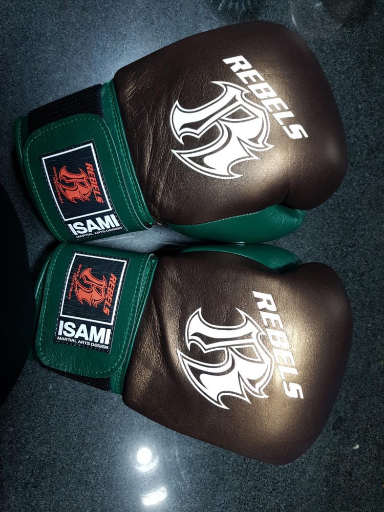 Customer photo review of KNOCK OUT Kickboxing Gloves