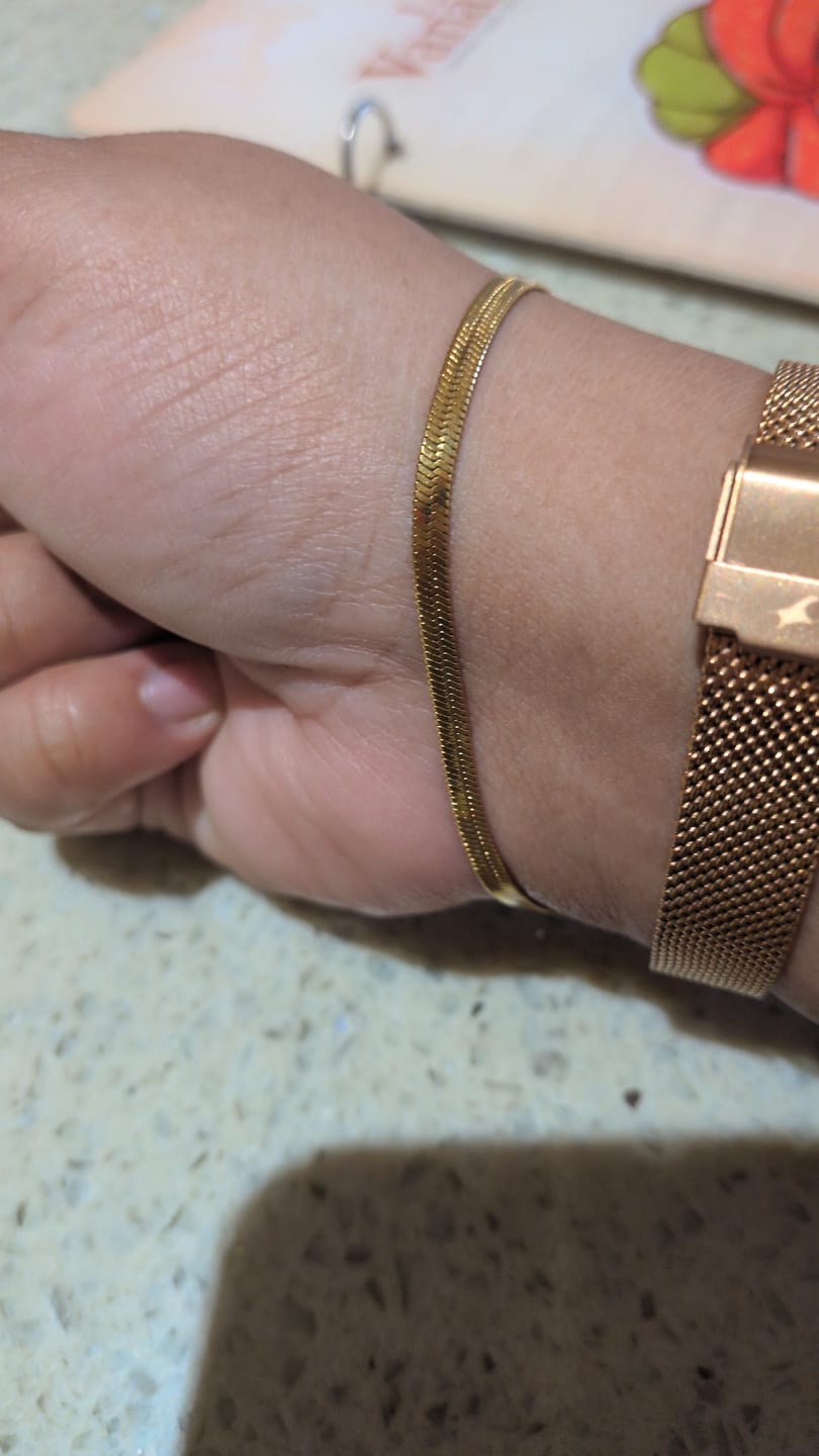 Customer photo review of Silk Chain Bracelet