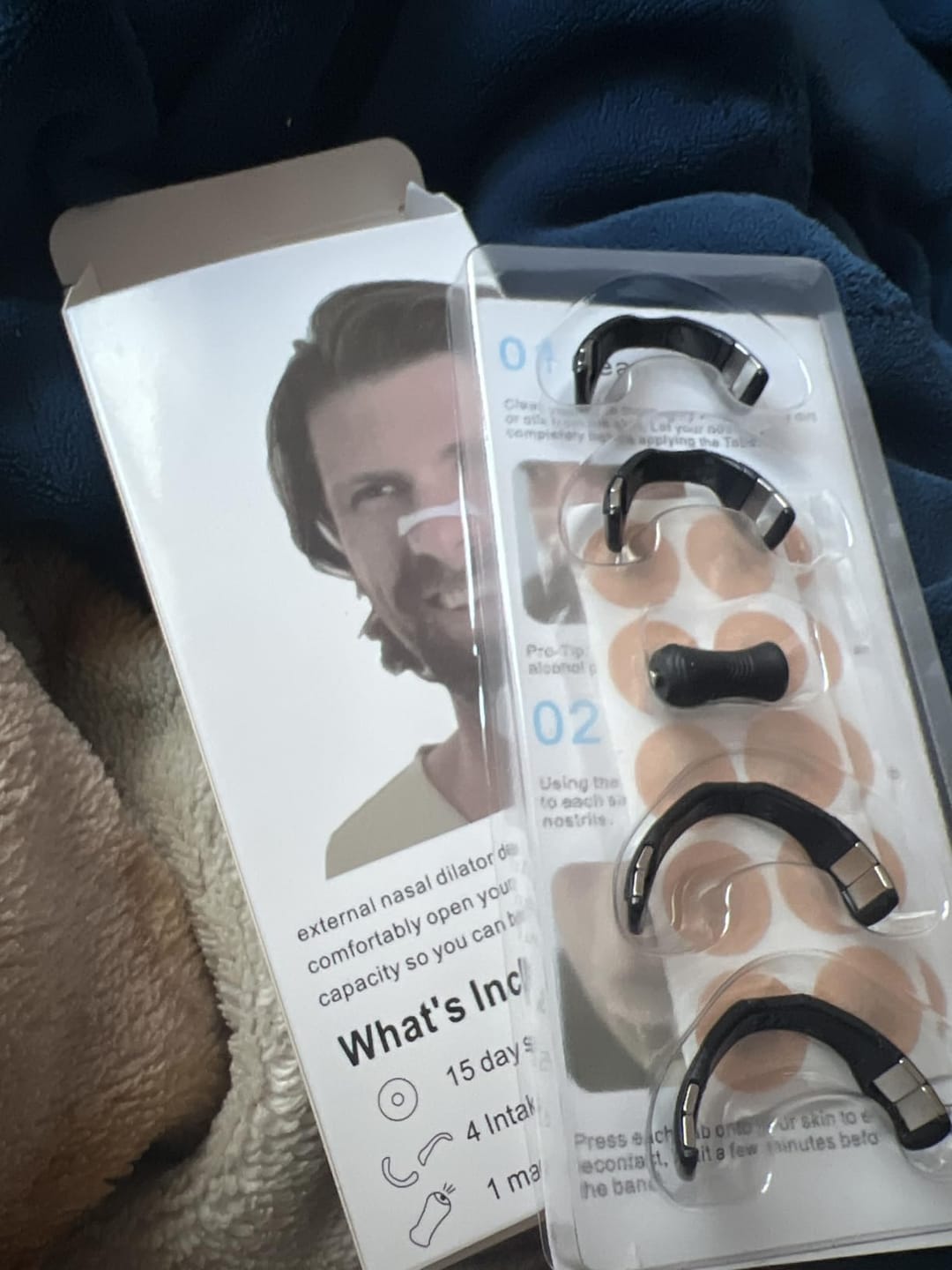 Customer photo review of Magnetic Nasal Strips