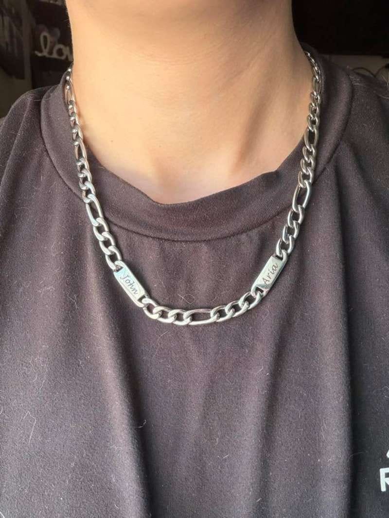 Customer photo review of Individuelle Cuban-Link-Namenskette