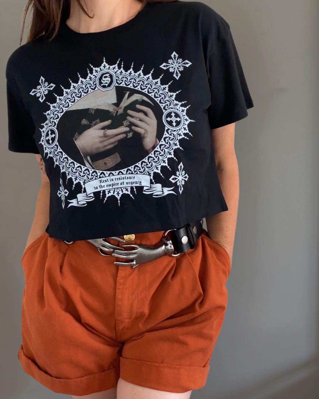 Customer photo review of Seven Sins Crop Tees