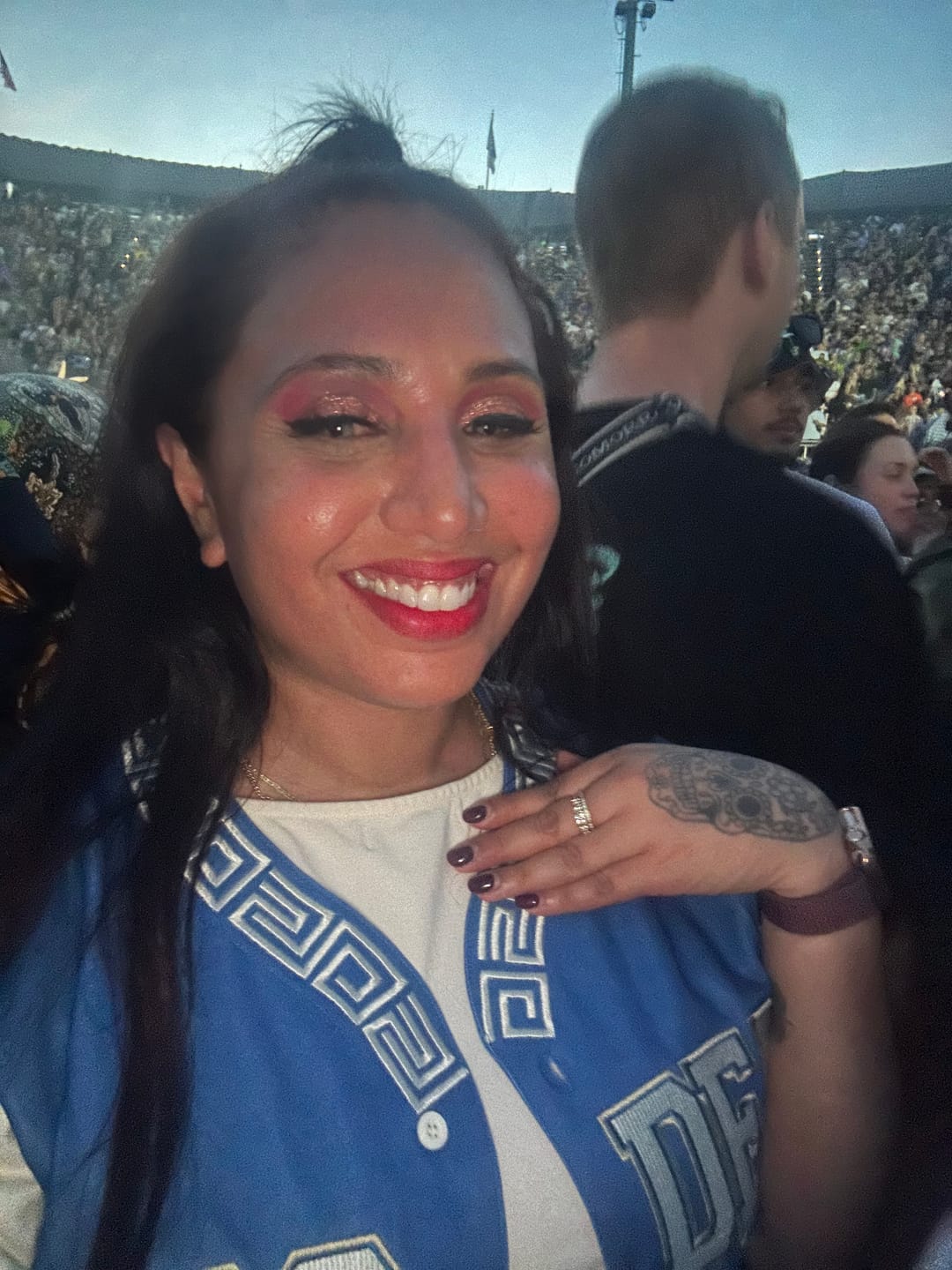 Customer photo review of Citha Hazel Brown Prescription Colored Contact Lenses