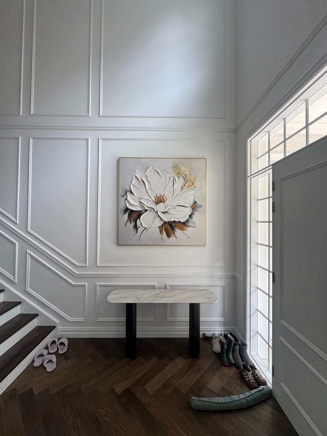 Customer photo review of Flower Textured Painting Canvas #FP047