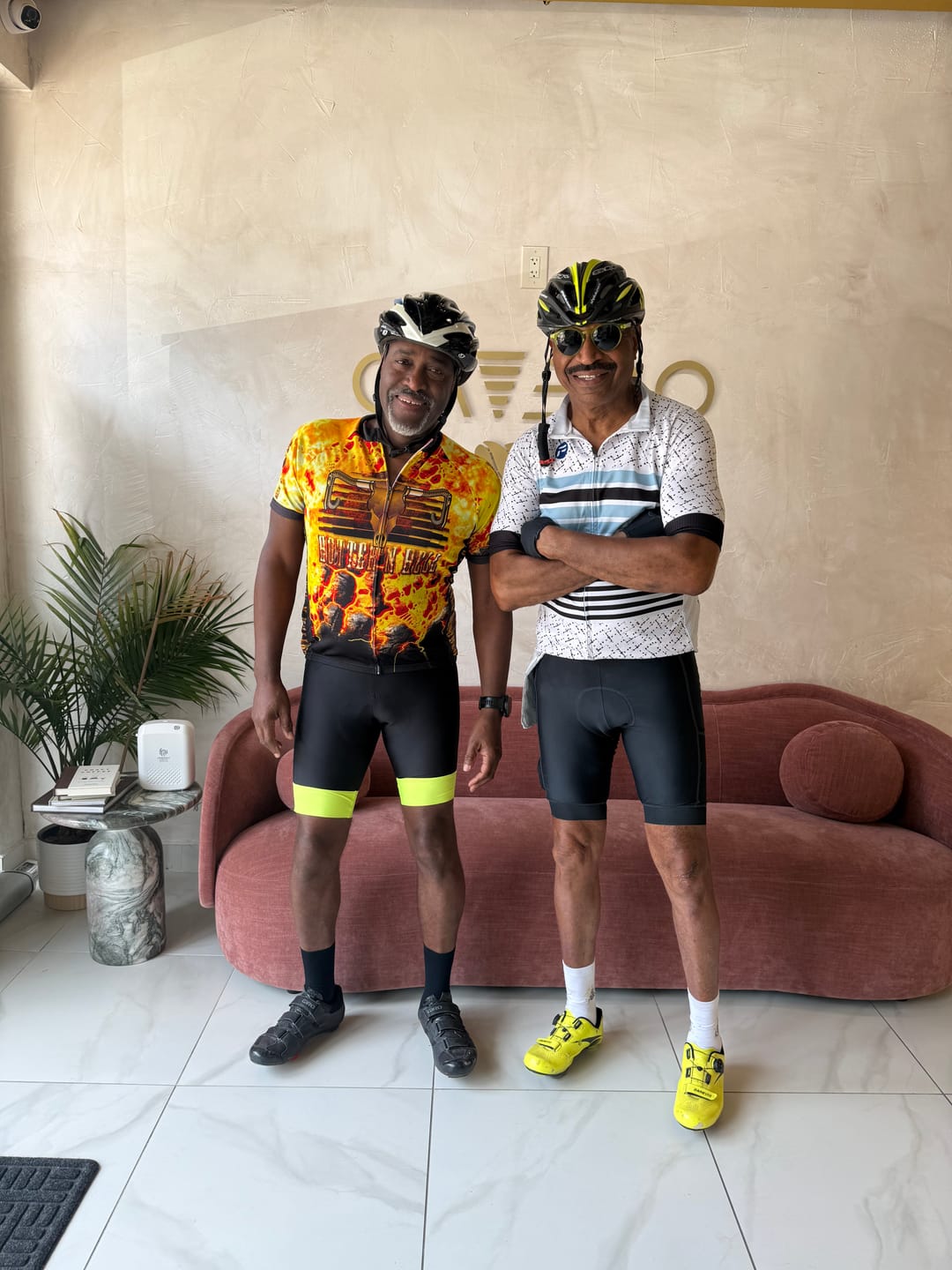 Customer photo review of Neo Stripes | Men's Short Sleeve Cycling Jersey