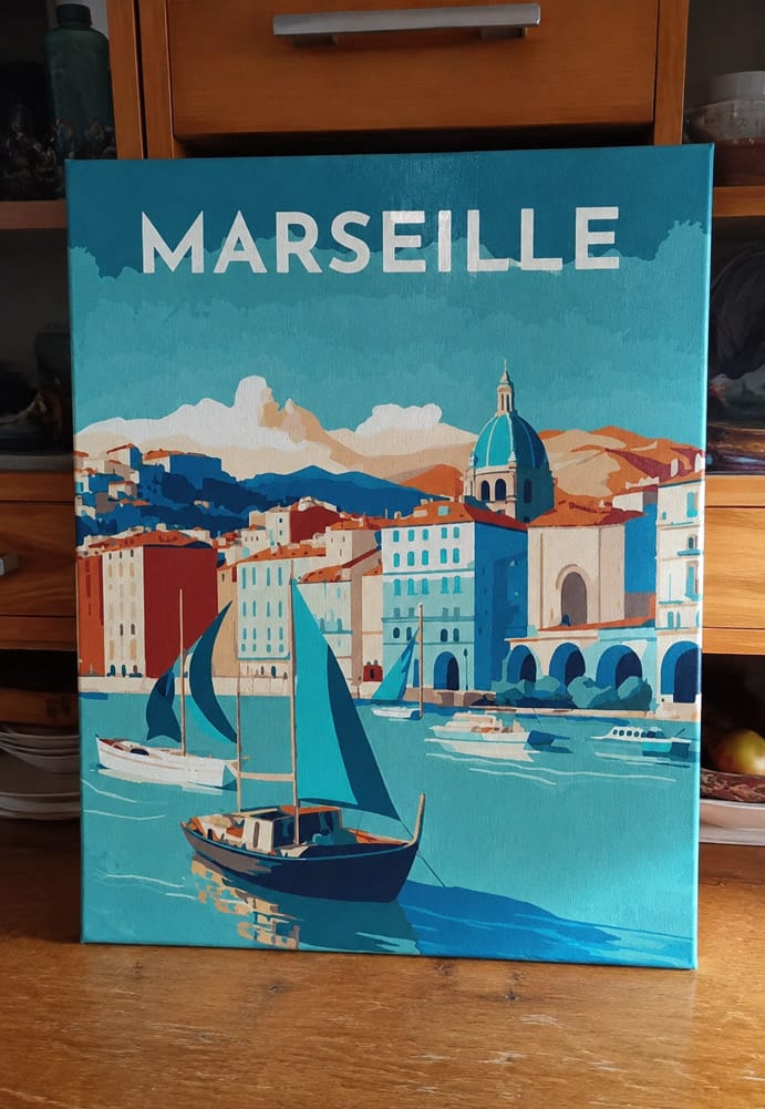 Customer photo review of Affiche Vintage Marseille