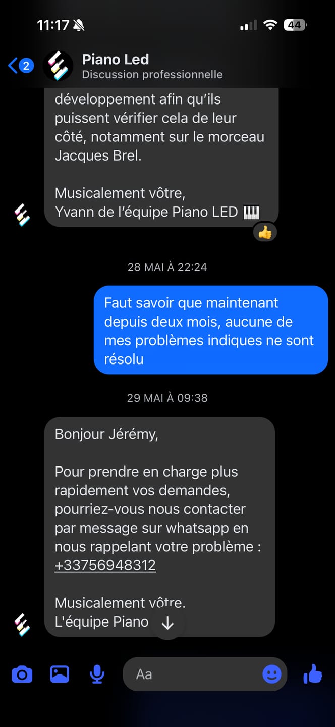 Customer photo review of Piano LED Plus 2026