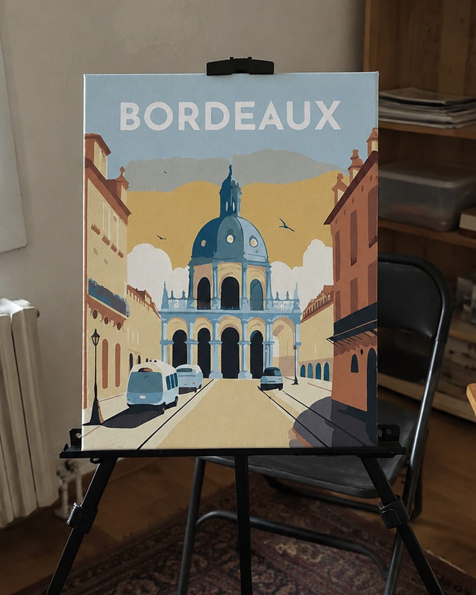Customer photo review of Affiche Vintage Bordeaux