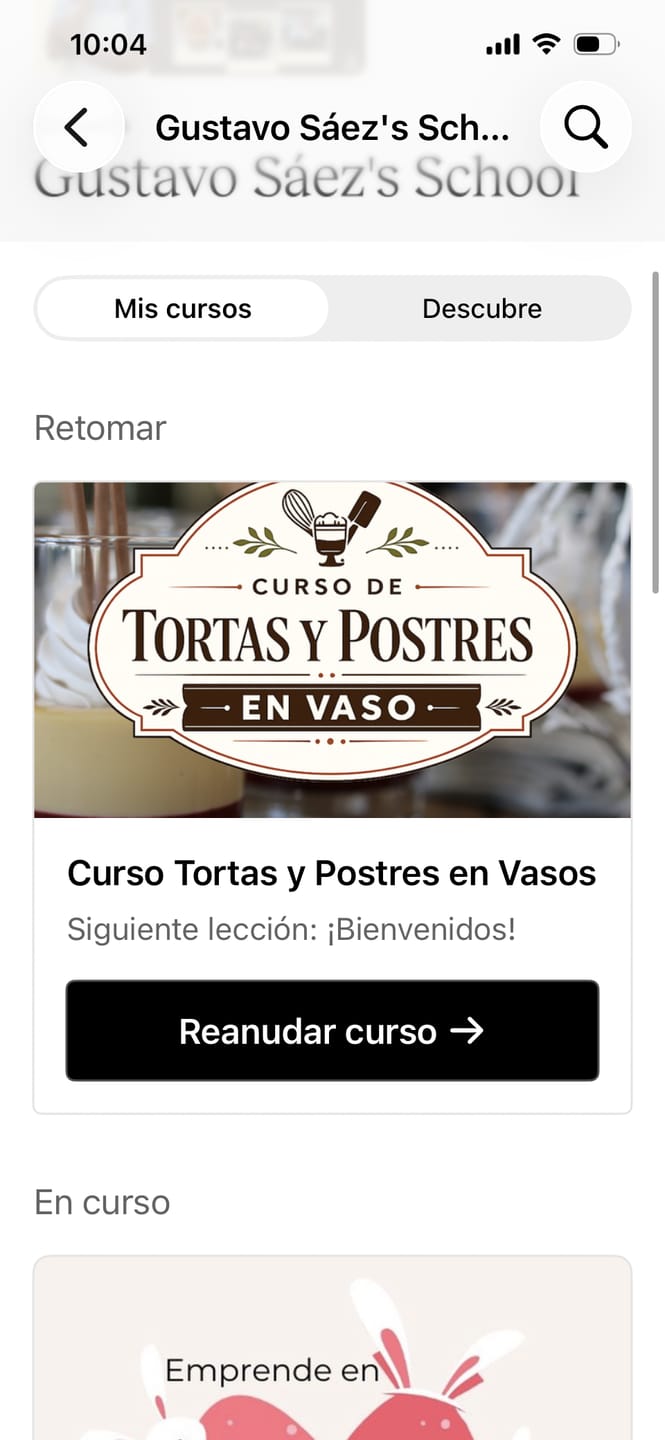 Customer photo review of Curso Tortas y Postres en Vasos