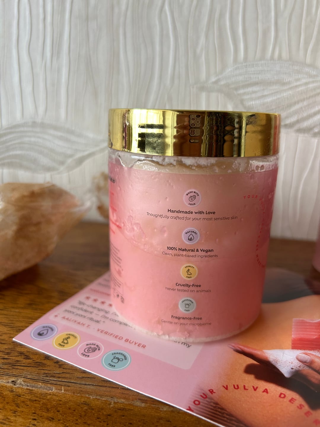 Customer photo review of Yoni Scrub