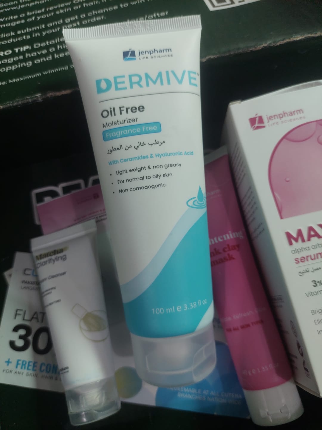 Customer photo review of Dermive Oil-Free Fragrance Free Moisturizer