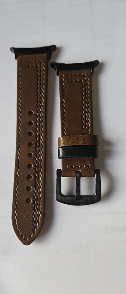 Customer photo review of Samsung Galaxy Leather Watch Band No Gap Replacement For Ultra/Ultra2
