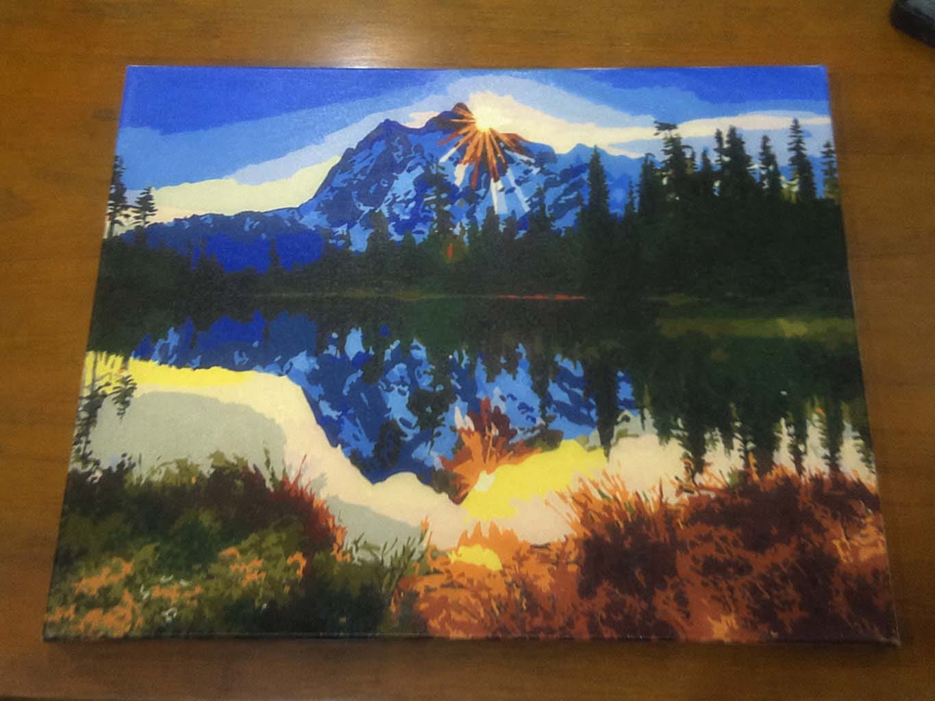 Customer photo review of Lac et Reflet de Montagne