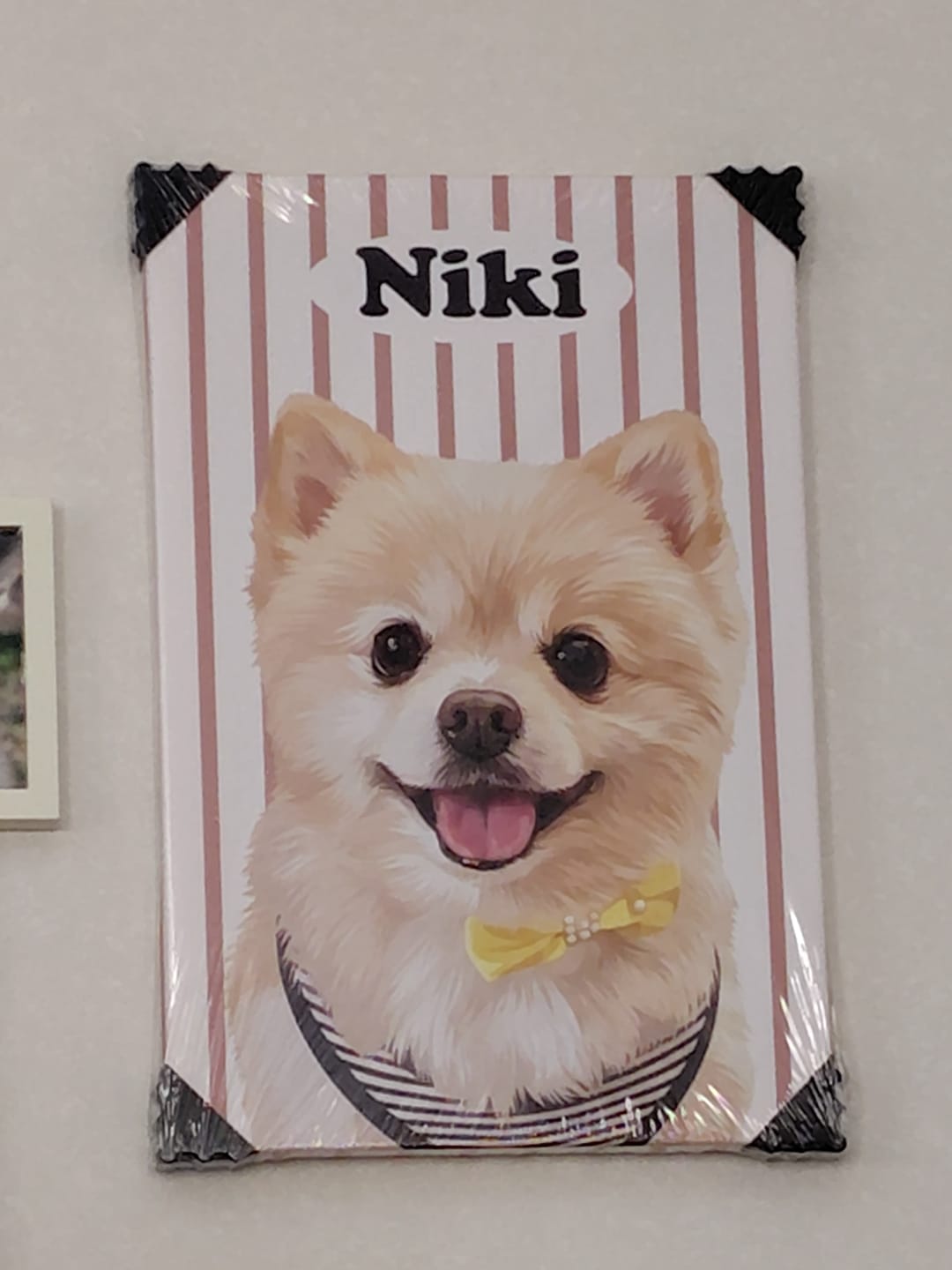 Customer photo review of Petcanva©オーダーメイド ペット似顔絵【3点セット】