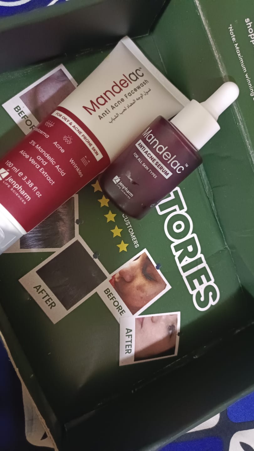Customer photo review of MandelAC Serum