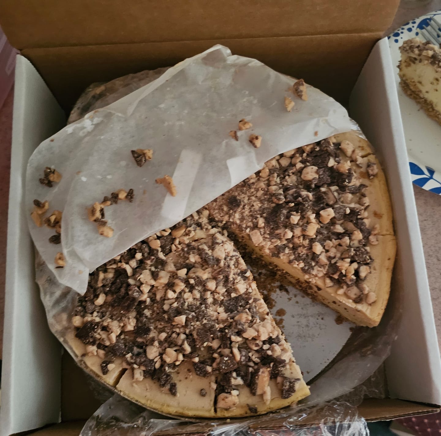 Customer photo review of Salted Caramel Cheesecake