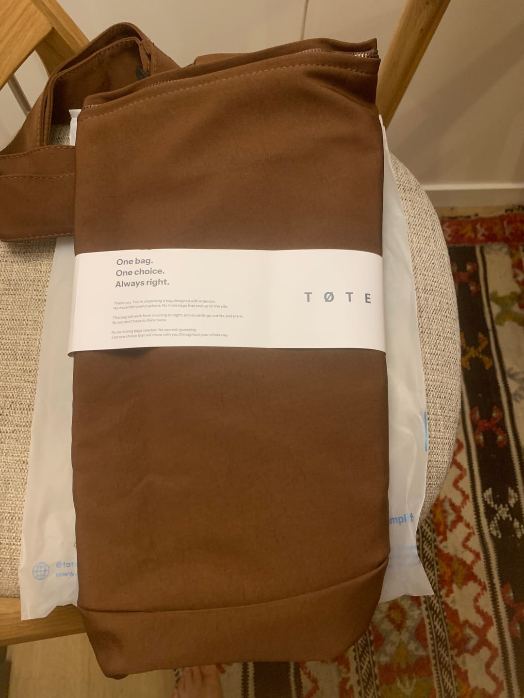 Customer photo review of Navy Blue Waist Bag