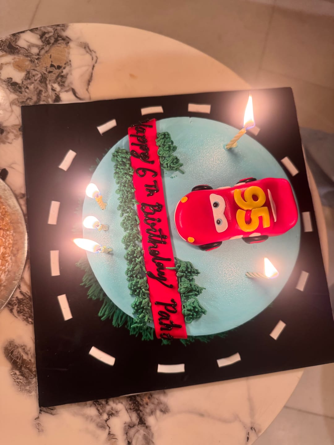 Customer photo review of Disney Cars Birthday Cake