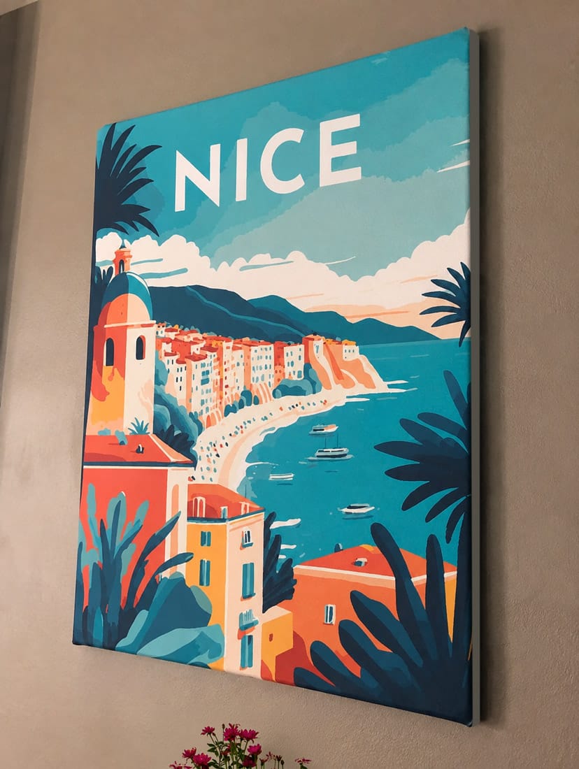 Customer photo review of Affiche Vintage Nice