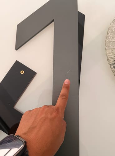 Customer photo review of Numeri e lettere singole 3D