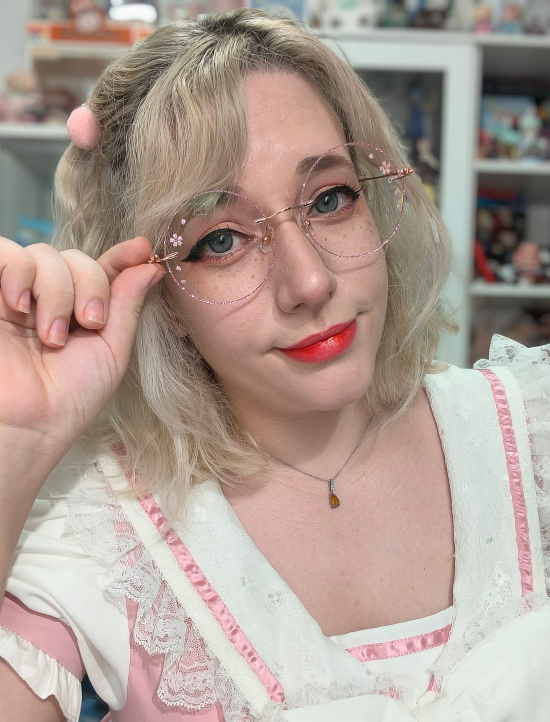 Customer photo review of Sakura Eyeglasses