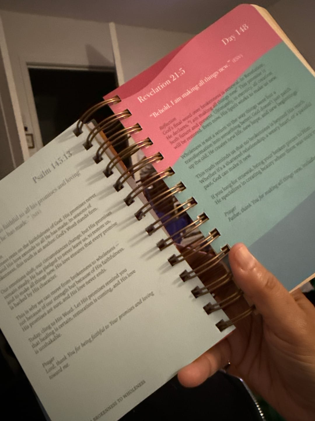 Customer photo review of A Year In Devotion: 365 Days To Draw Near God