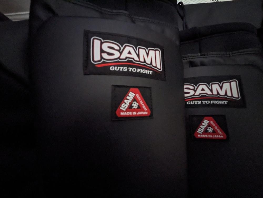 Customer photo review of Isami Wrestling Kick Pads