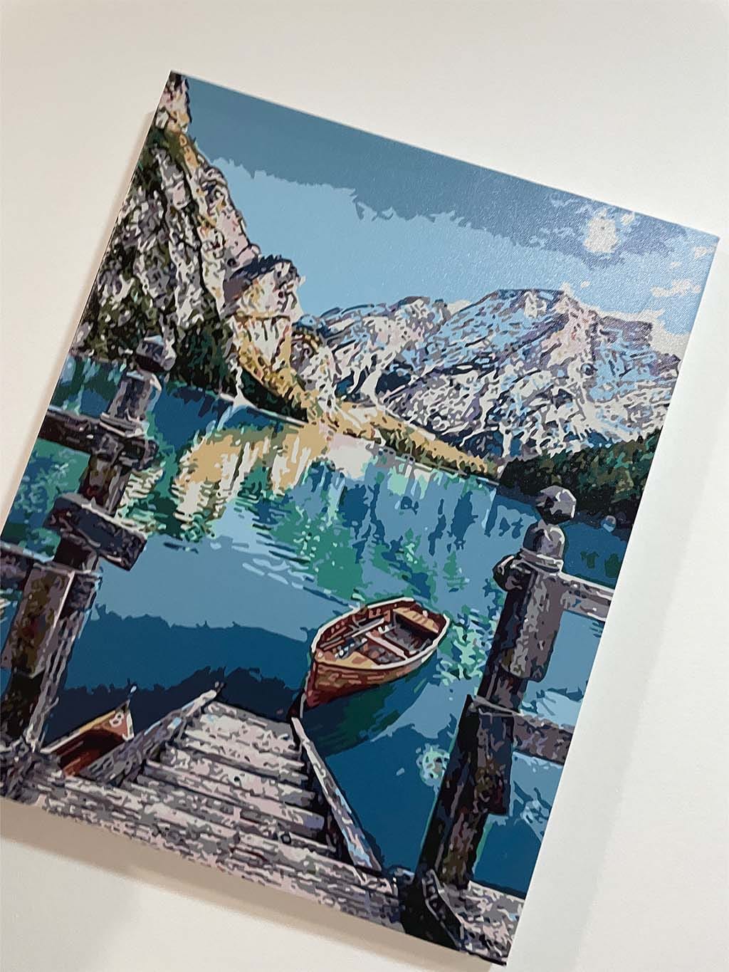 Customer photo review of Barque sur un Lac de Montagne