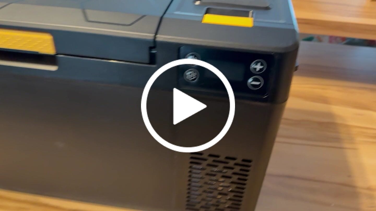 Customer video review of BougeRV Neuer CRX3 22 L tragbarer Kühl- und Gefrierschrank für das Auto