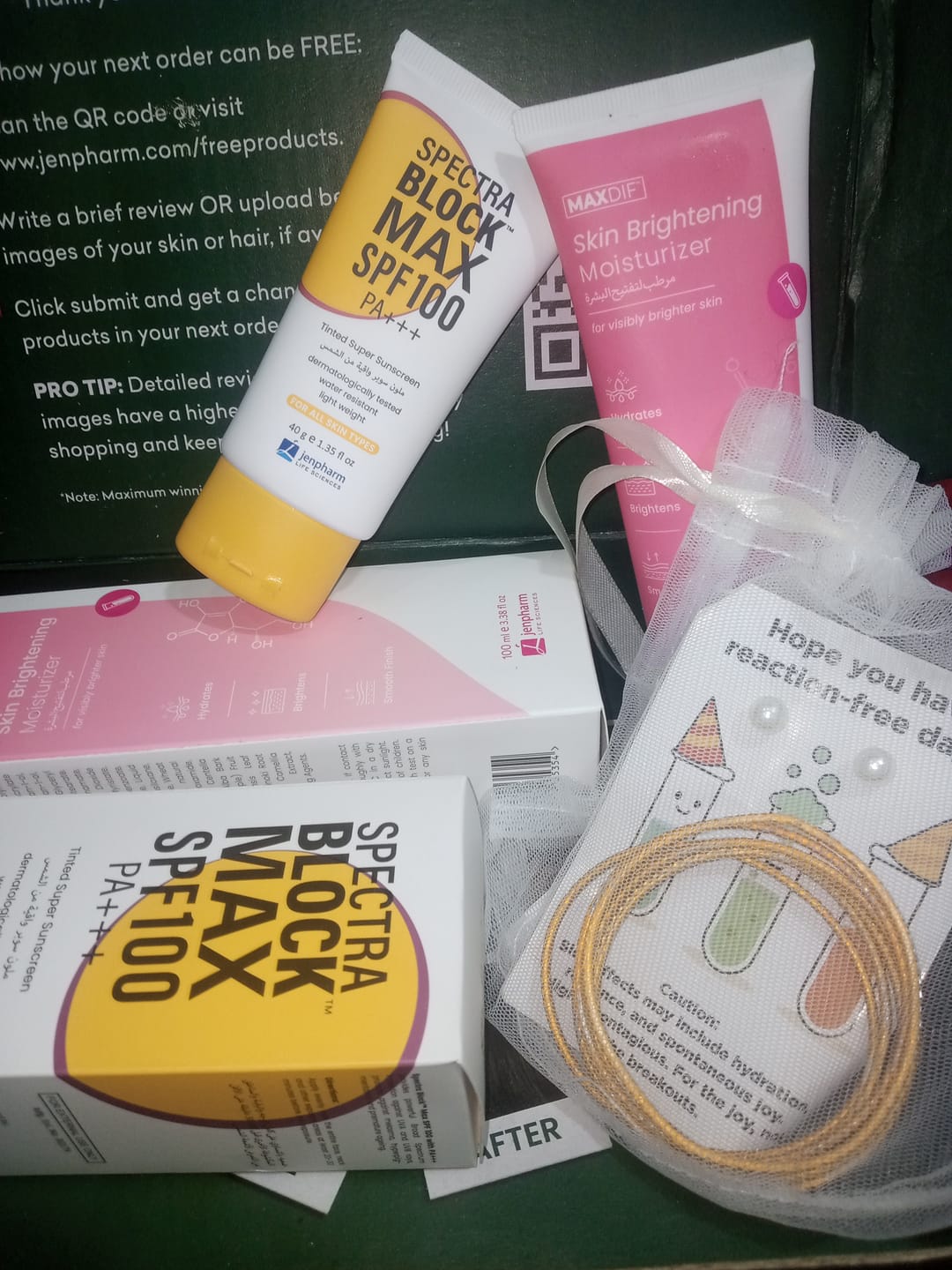 Customer photo review of Turmeric Glow Face Mask