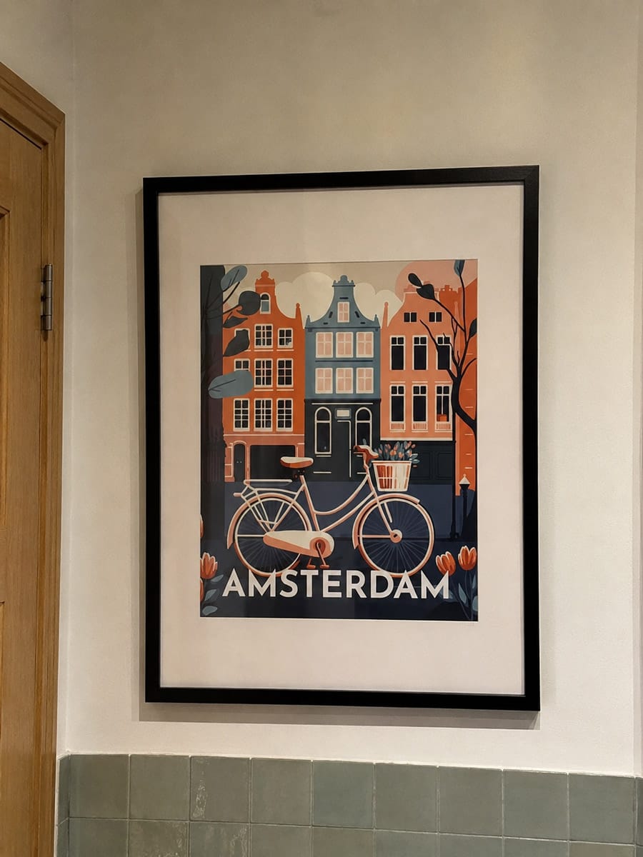 Customer photo review of Affiche Vintage Amsterdam