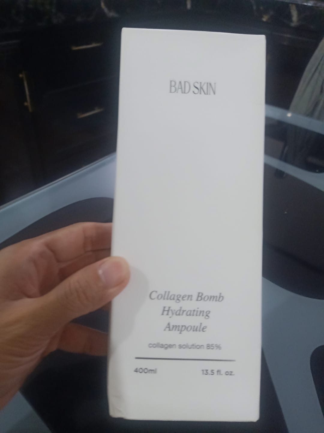 Customer photo review of Bad Skin™ Korean Collagen Bomb Hydrating Ampoule