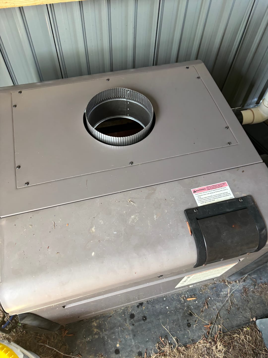 Customer photo review of Hayward 400K Negative Pressure Indoor Vent Adapter | UHXNEGVT14008