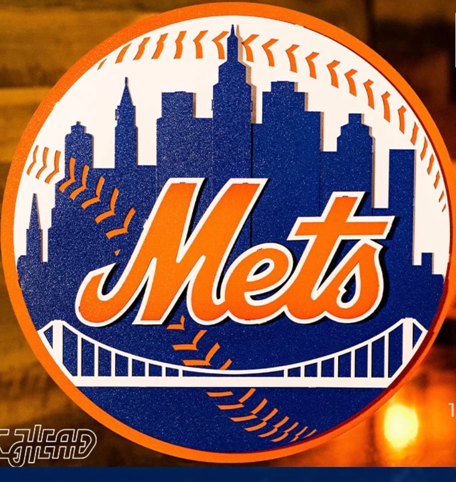 Customer photo review of New York Mets CRAFT SERIES 3D Vintage Metal Wall Art