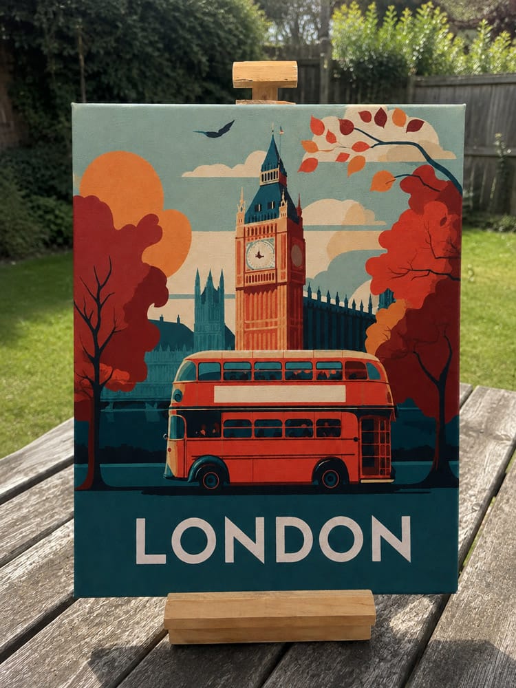 Customer photo review of Affiche Vintage Londres