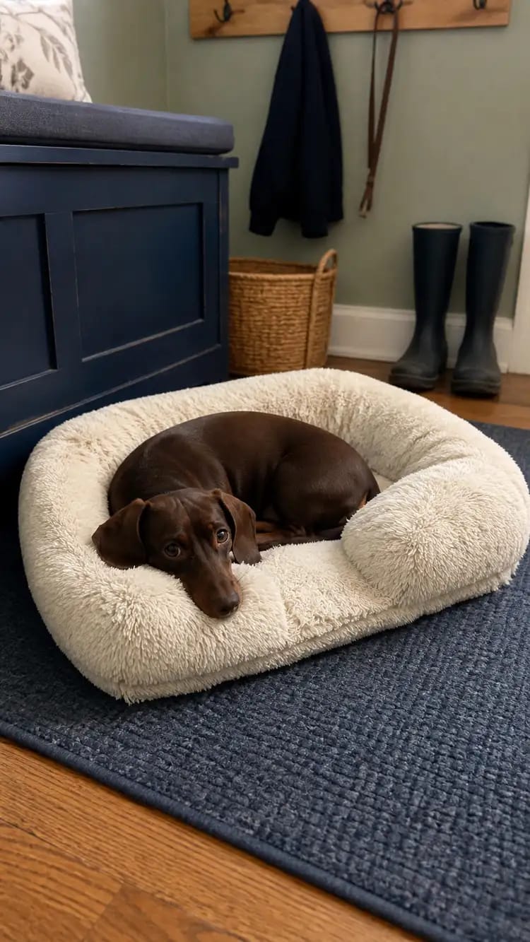 Customer photo review of ComfortCradle Orthopedic Dog Bed