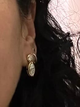 Customer photo review of Par Arete Moissanita Corte Marquesa 2.4 CT