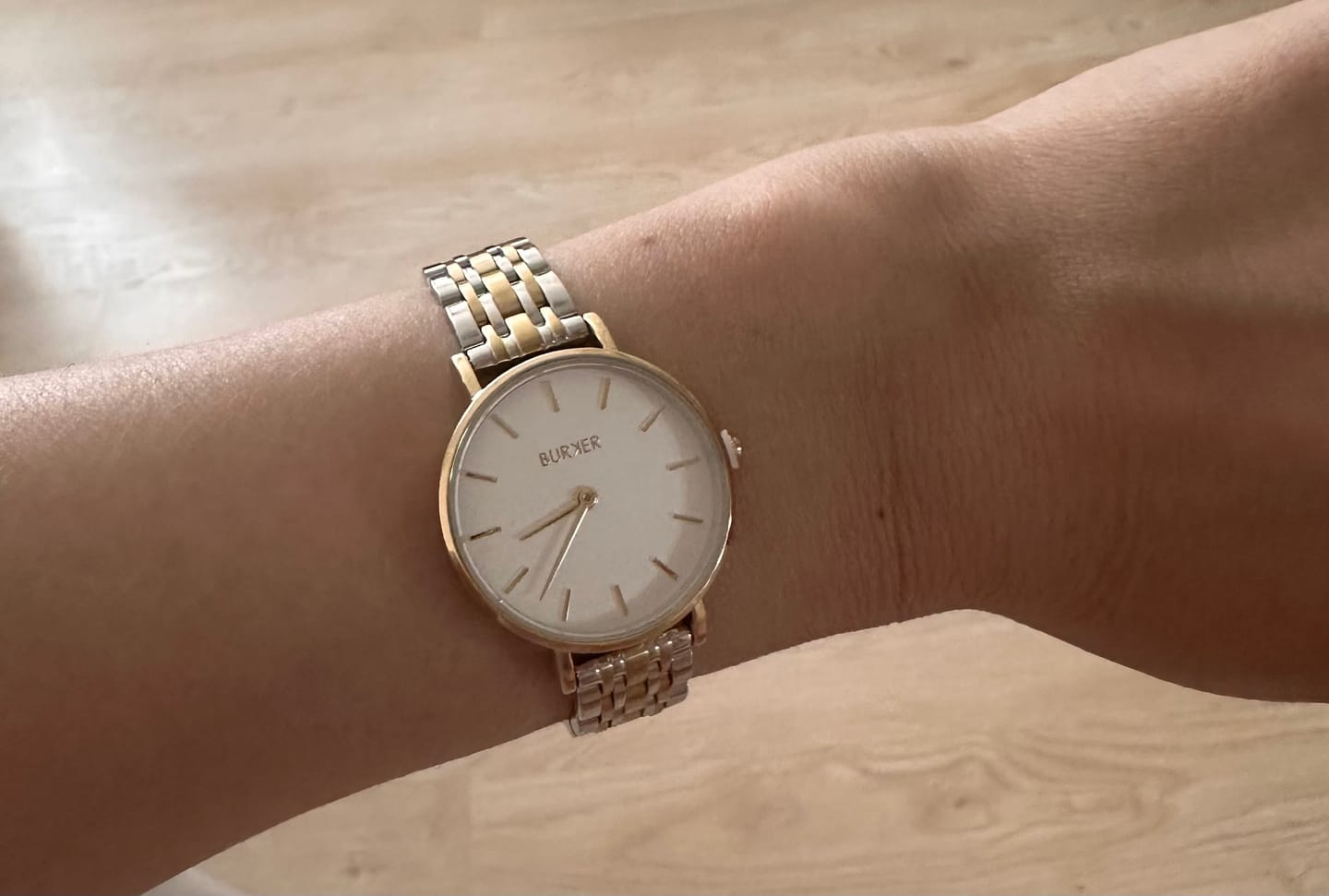 Customer photo review of Ruby Petite Gold Silver