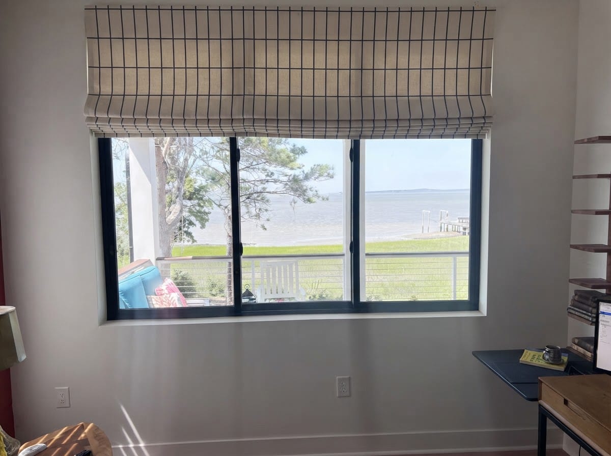 Customer photo review of Haven Custom Roman Shades
