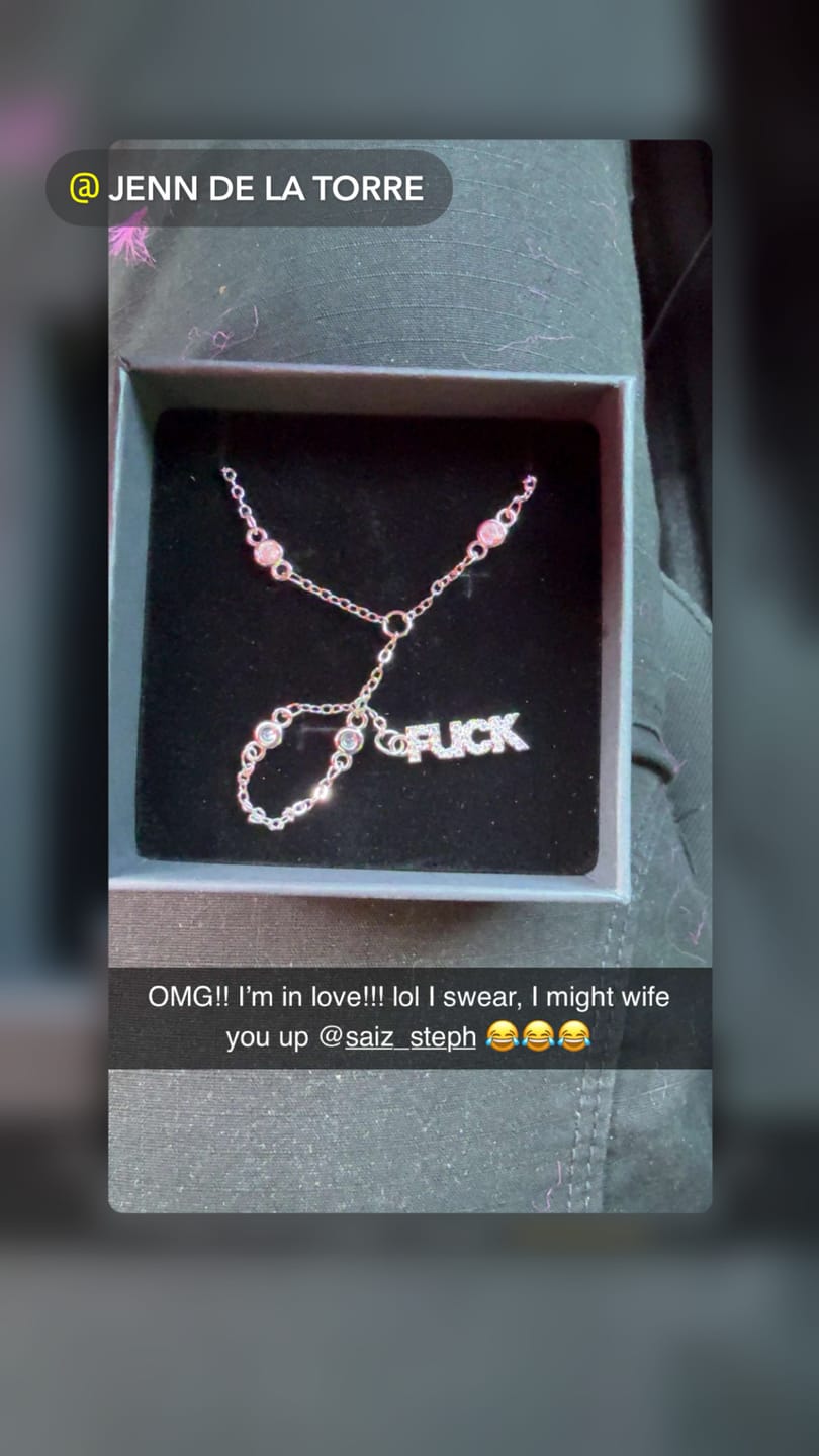 Customer photo review of Fuck Necklace