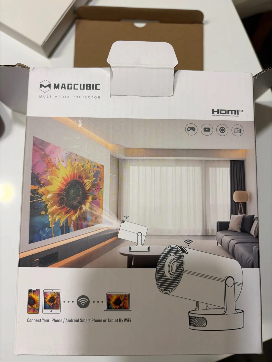 Customer photo review of BookGlow™ - Smart Projector