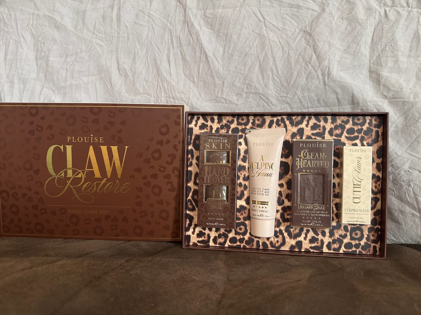Customer photo review of Cheetah Claw Restore Hand Care Set