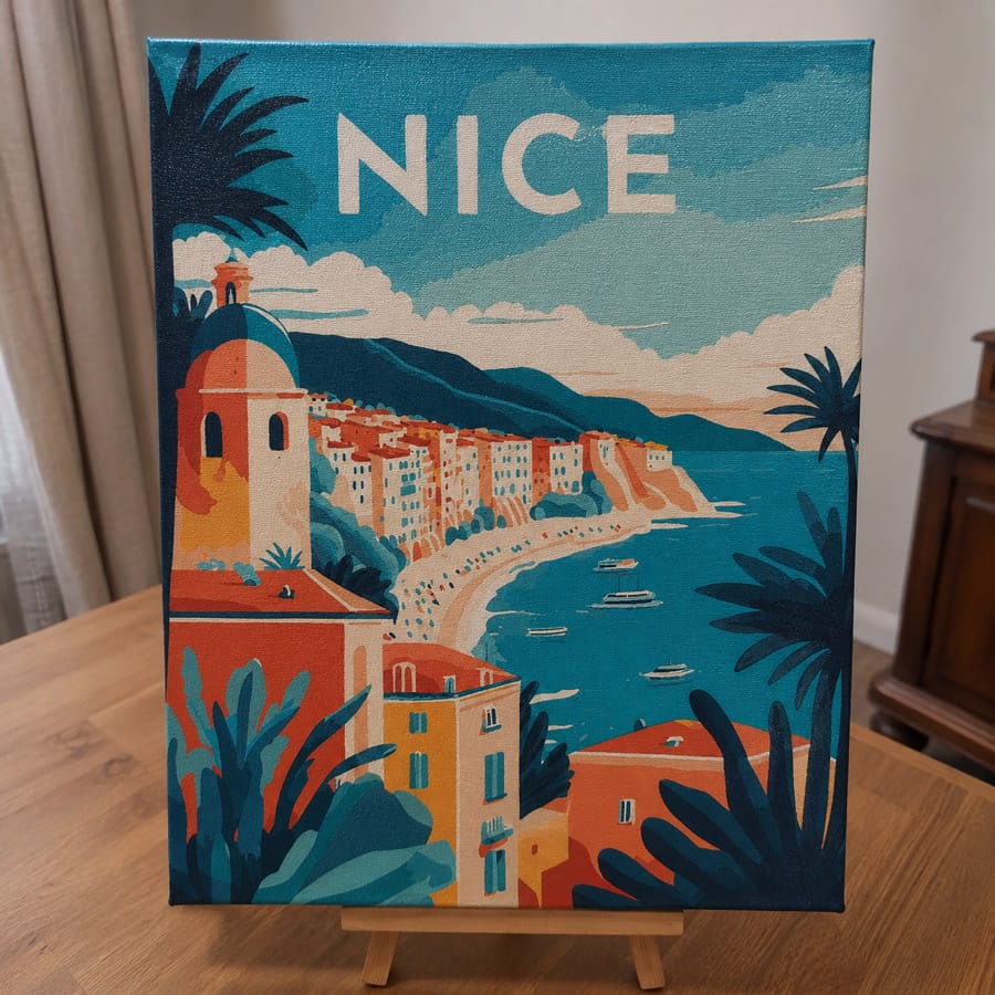 Customer photo review of Affiche Vintage Nice
